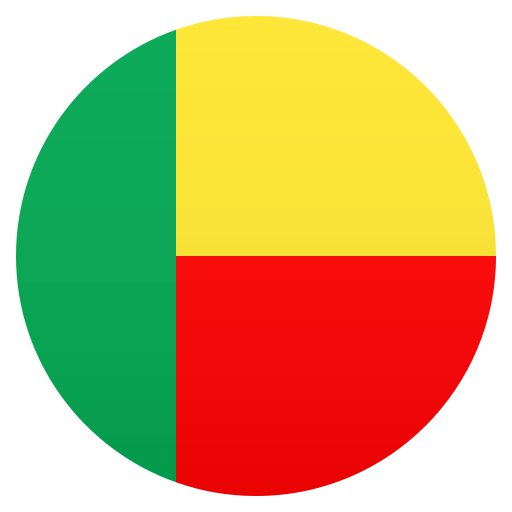 Flag: Benin as drawn by JoyPixels in 6.5