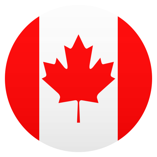 Flag: Canada as drawn by JoyPixels in 6.5