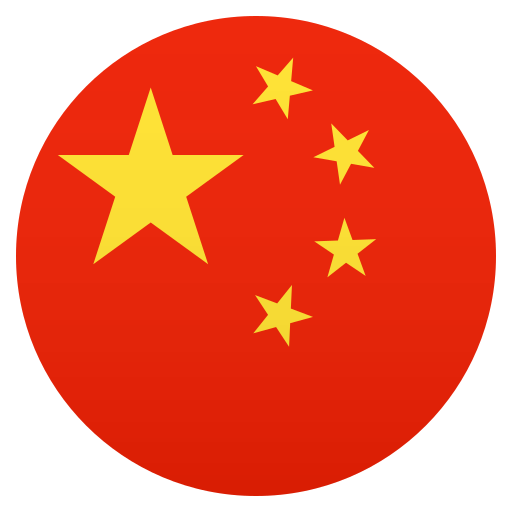 Flag: China as drawn by JoyPixels in 6.5