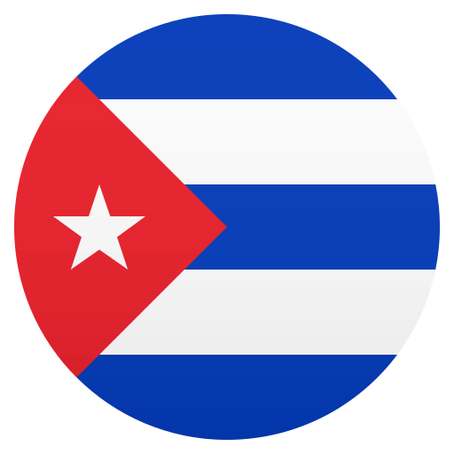 Flag: Cuba as drawn by JoyPixels in 6.5