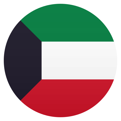 Flag: Kuwait as drawn by JoyPixels in 6.5