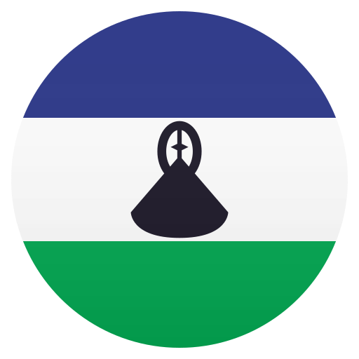 Flag: Lesotho as drawn by JoyPixels in 6.5
