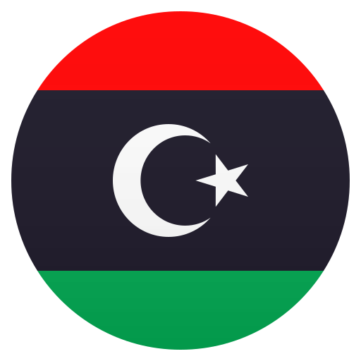 Flag: Libya as drawn by JoyPixels in 6.5