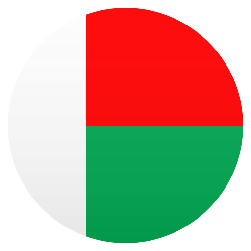 Flag: Madagascar as drawn by JoyPixels in 6.5