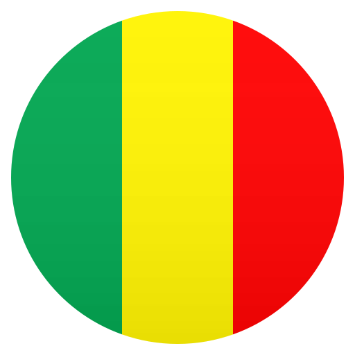 Flag: Mali as drawn by JoyPixels in 6.5