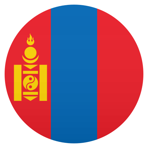 Flag: Mongolia as drawn by JoyPixels in 6.5