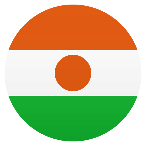 Flag: Niger as drawn by JoyPixels in 6.5