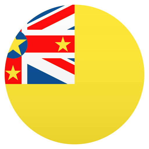 Flag: Niue as drawn by JoyPixels in 6.5