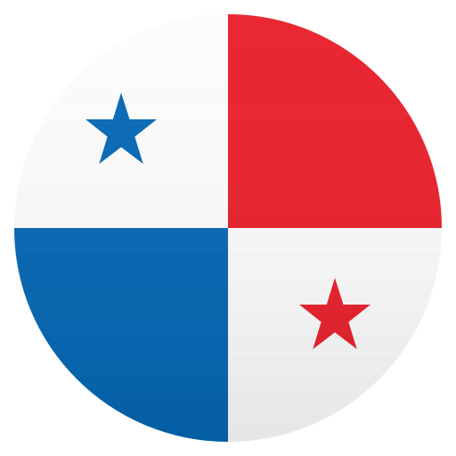 Flag: Panama as drawn by JoyPixels in 6.5