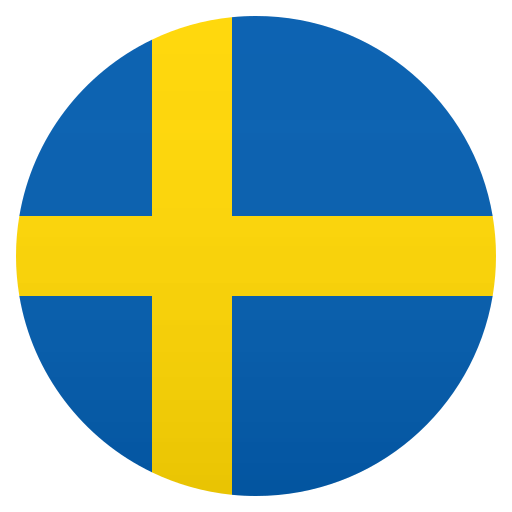 Flag: Sweden as drawn by JoyPixels in 6.5
