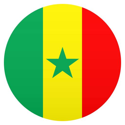 Flag: Senegal as drawn by JoyPixels in 6.5