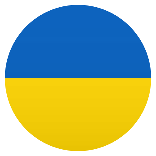 Flag: Ukraine as drawn by JoyPixels in 6.5