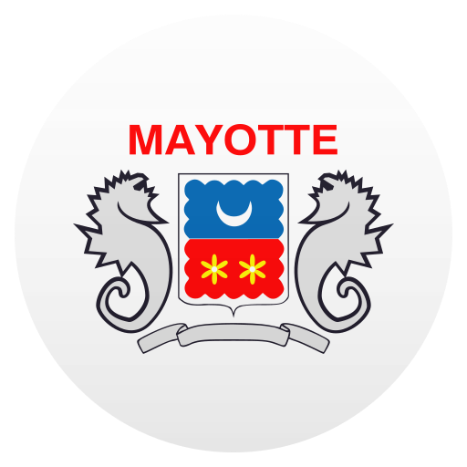 Flag: Mayotte as drawn by JoyPixels in 6.5