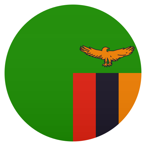 Flag: Zambia as drawn by JoyPixels in 6.5
