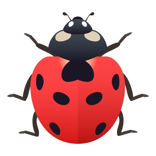 Lady Beetle as drawn by JoyPixels in 6.5