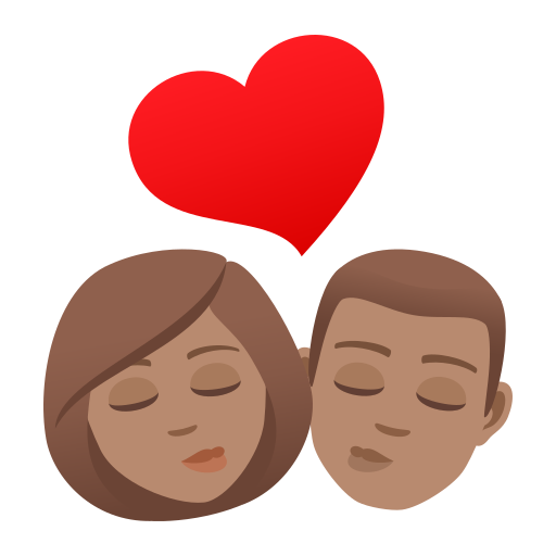 Kiss: Woman, Man, Medium Skin Tone, the design in this release