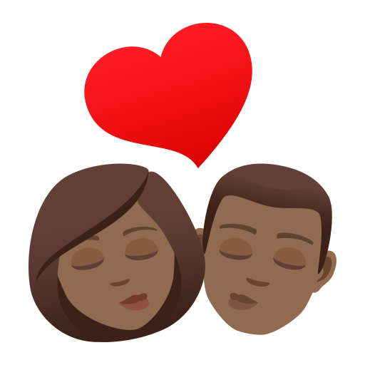 Kiss: Woman, Man, Medium-Dark Skin Tone, the design in this release