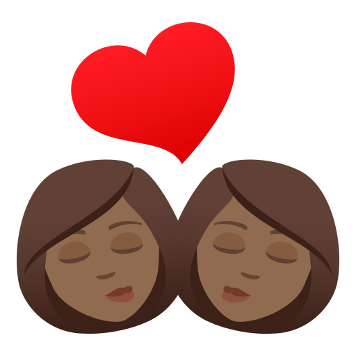 Kiss: Woman, Woman, Medium-Dark Skin Tone, the design in this release