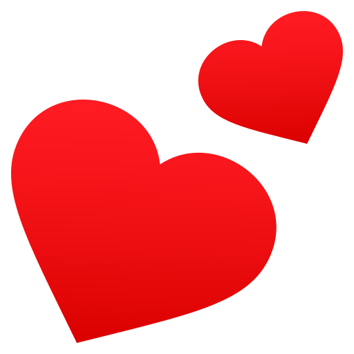Two Hearts as drawn by JoyPixels in 6.5
