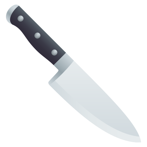 Kitchen Knife as drawn by JoyPixels in 6.5