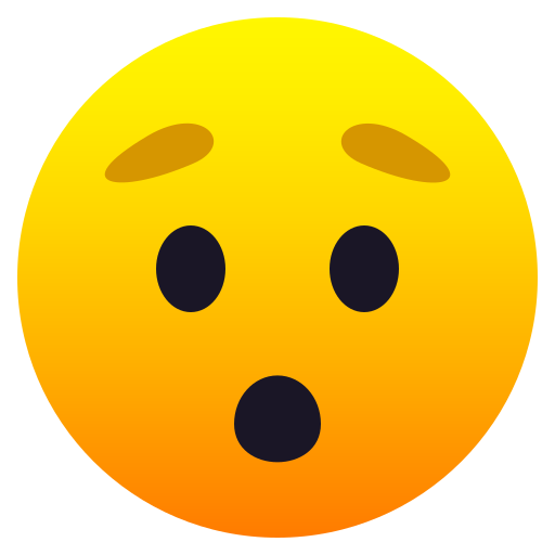 Hushed Face as drawn by JoyPixels in 6.5
