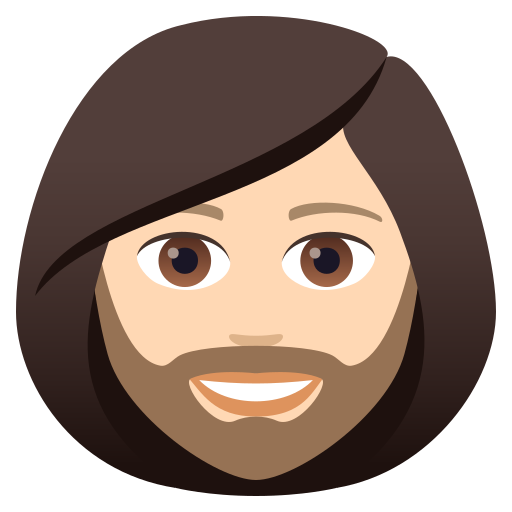 Woman: Light Skin Tone, Beard, the design in this release