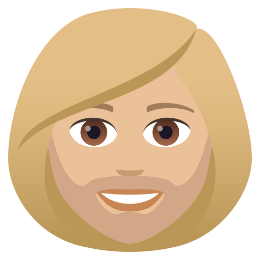 Woman: Medium-Light Skin Tone, Beard, the design in this release