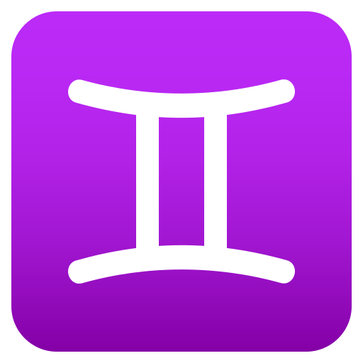 Gemini as drawn by JoyPixels in 6.5