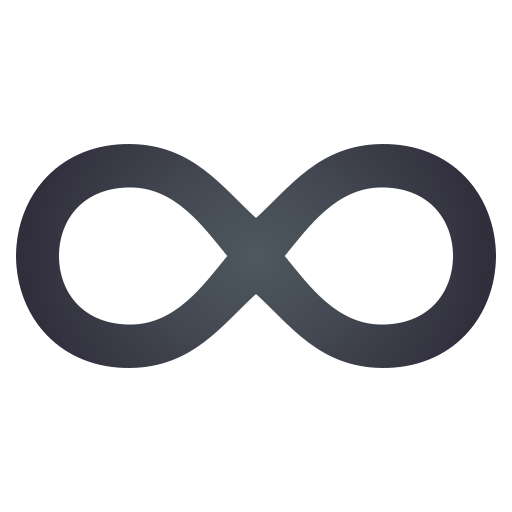 Infinity as drawn by JoyPixels in 6.5