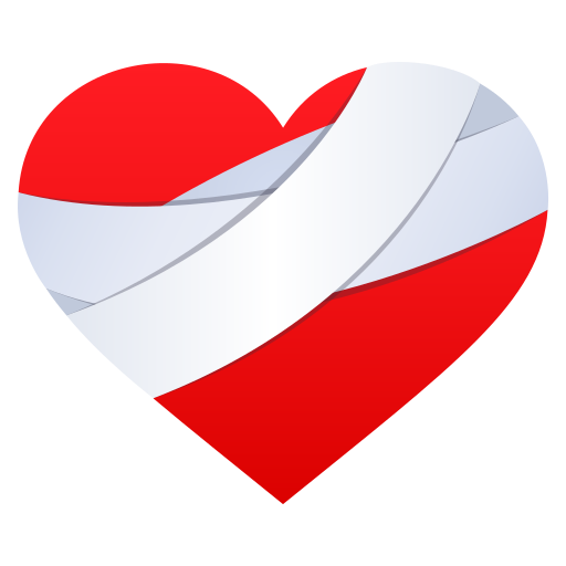 Mending Heart as drawn by JoyPixels in 6.5