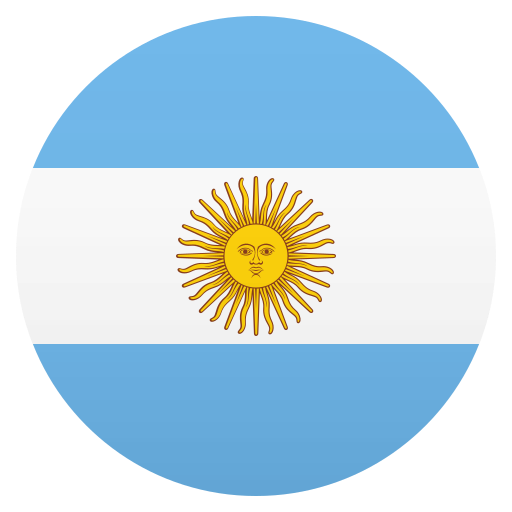 Flag: Argentina as drawn by JoyPixels in 6.6