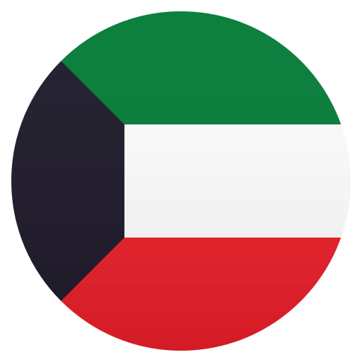 Flag: Kuwait as drawn by JoyPixels in 6.6