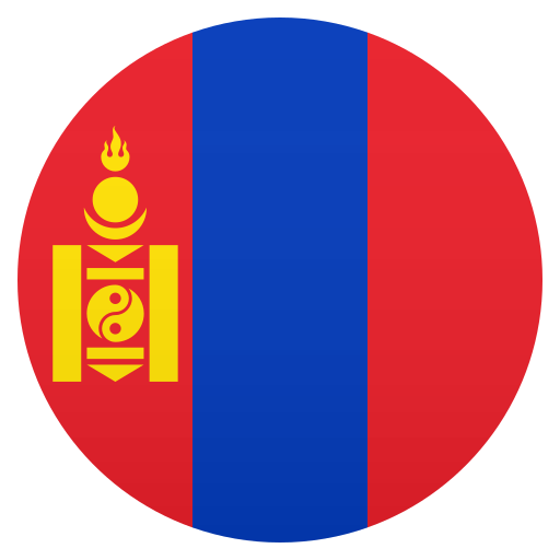 Flag: Mongolia as drawn by JoyPixels in 6.6
