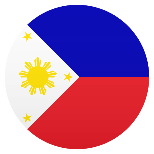 Flag: Philippines as drawn by JoyPixels in 6.6