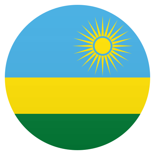 Drapeau : Rwanda as drawn by JoyPixels in 6.6