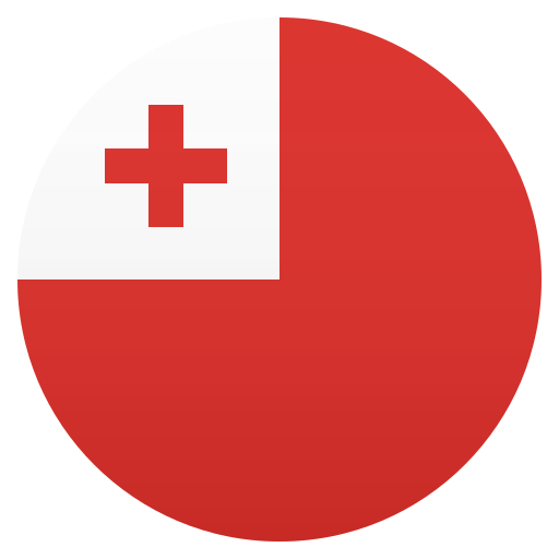 Drapeau : Tonga as drawn by JoyPixels in 6.6