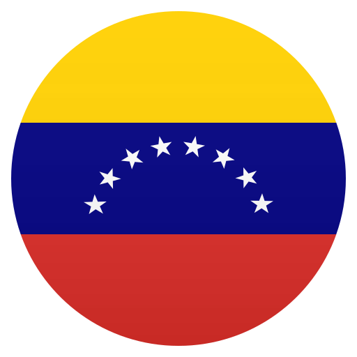 Flag: Venezuela as drawn by JoyPixels in 6.6