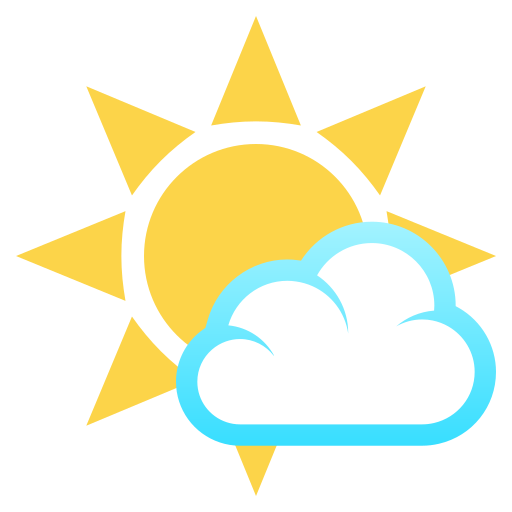 Sun Behind Small Cloud as drawn by JoyPixels in 6.6