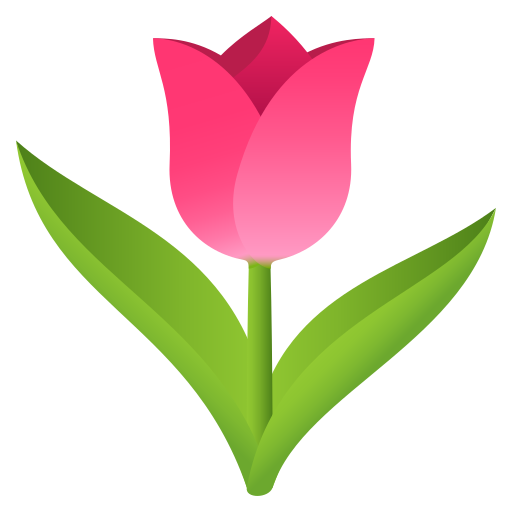 Tulip as drawn by JoyPixels in 6.6