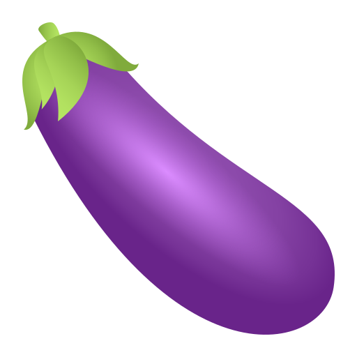 Eggplant as drawn by JoyPixels in 6.6