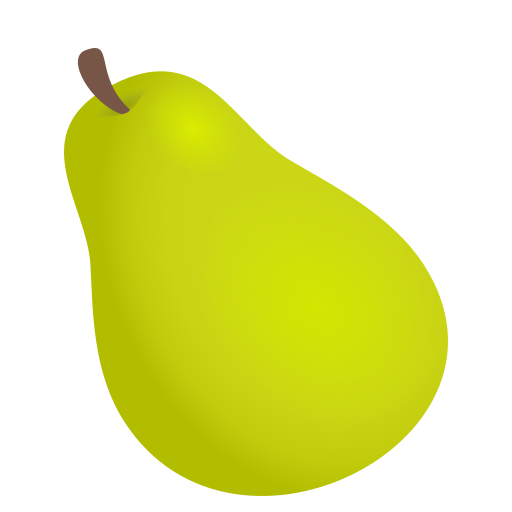 Pear as drawn by JoyPixels in 6.6