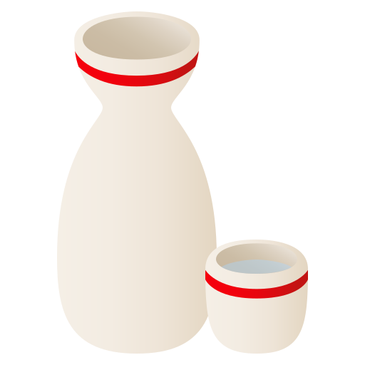 Sake as drawn by JoyPixels in 6.6