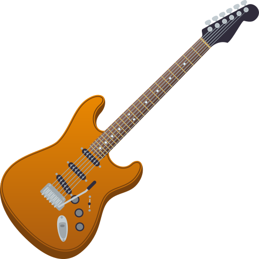 Guitar as drawn by JoyPixels in 6.6