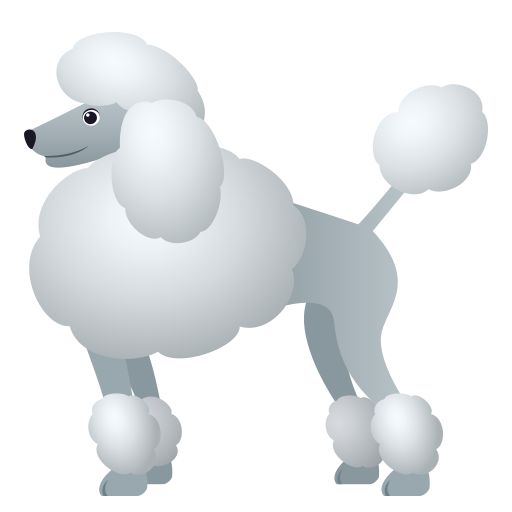 Barboncino as drawn by JoyPixels in 6.6