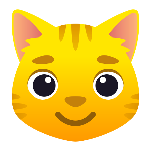 Cat Face as drawn by JoyPixels in 6.6