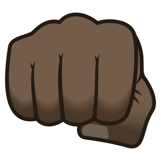 Oncoming Fist: Dark Skin Tone, the previous design