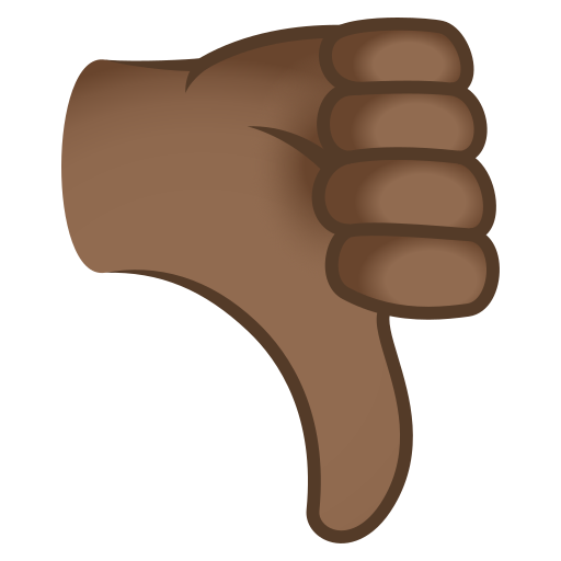 Thumbs Down: Medium-Dark Skin Tone, the previous design