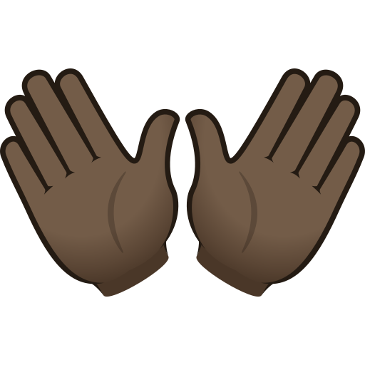 Open Hands: Dark Skin Tone, the previous design