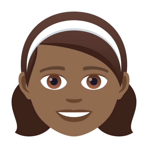 Girl: Medium-Dark Skin Tone, the previous design