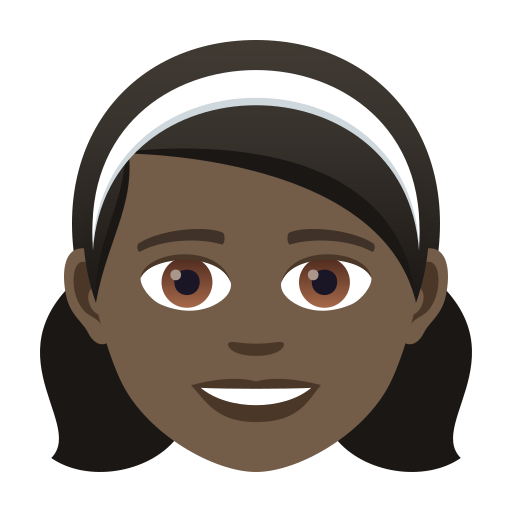 Girl: Dark Skin Tone, the previous design